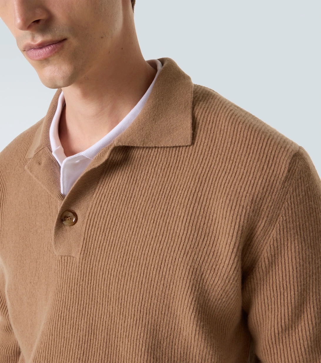 Lardini - Wool and cashmere polo sweater