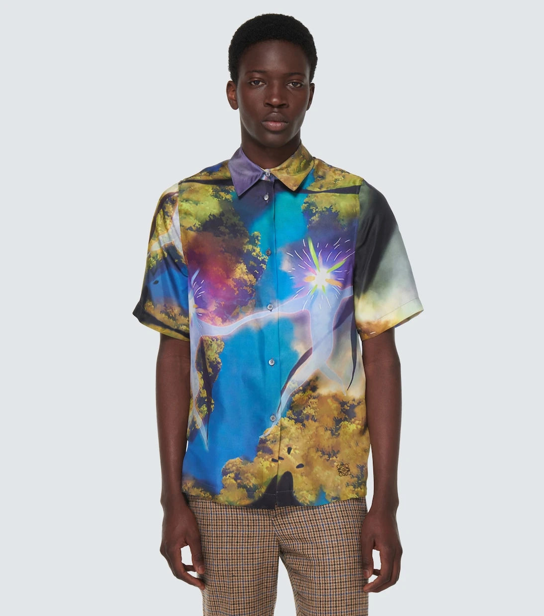 Loewe - x Howl's Moving Castle printed silk-blend shirt