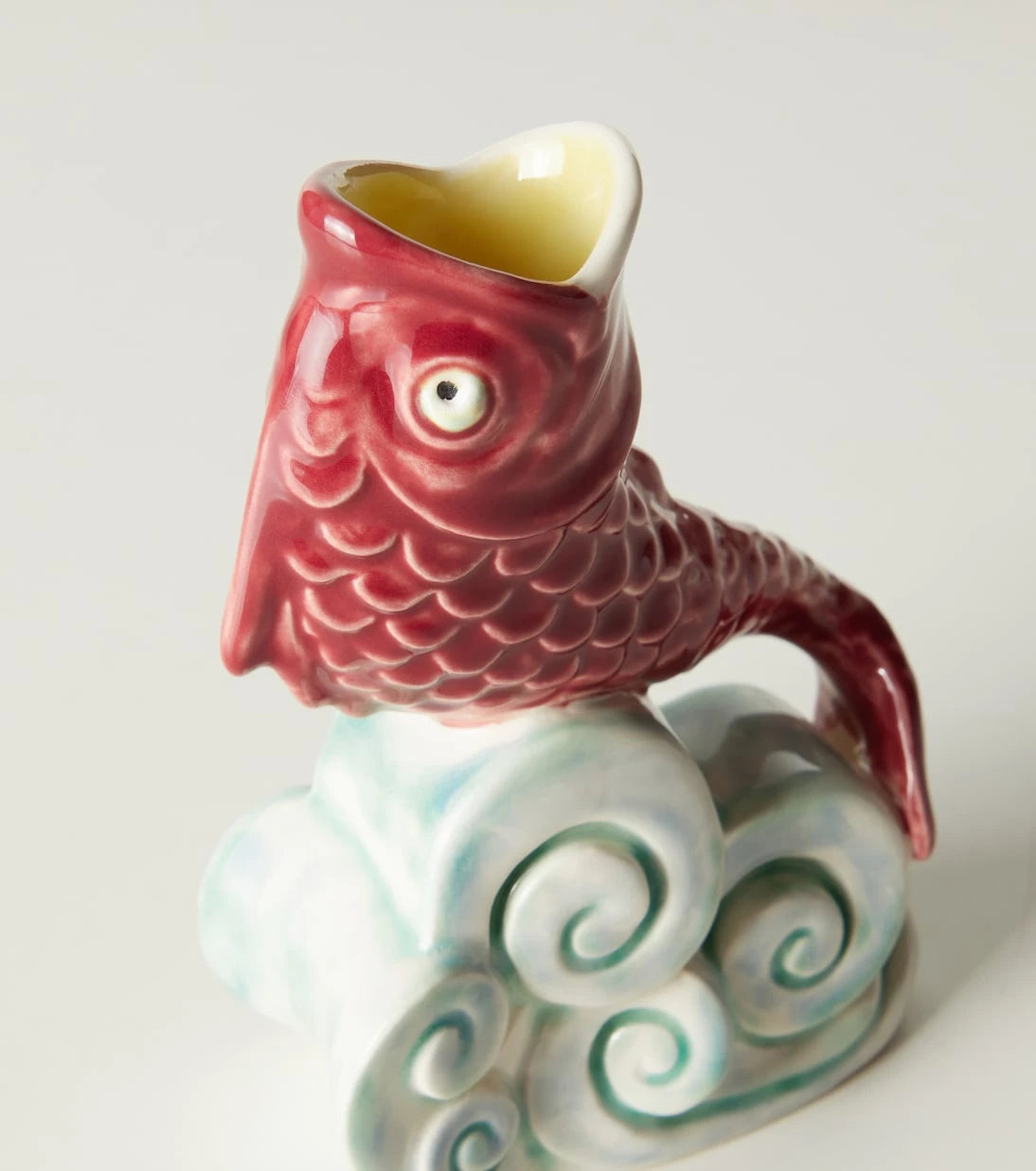 Bordallo Pinheiro - Fish earthenware carafe