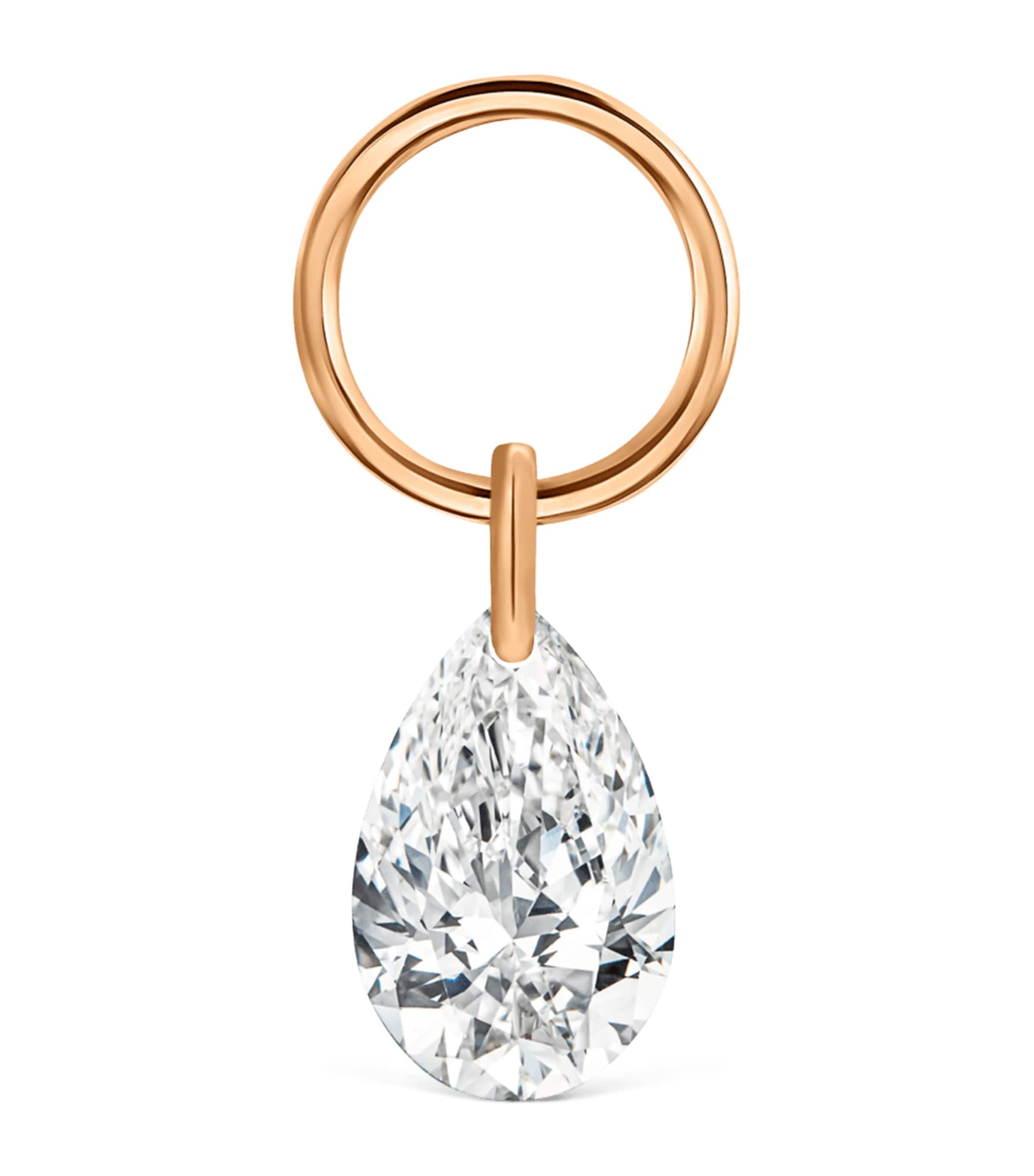 Maria Tash Diamond Pear Floating Charm (4mm)
