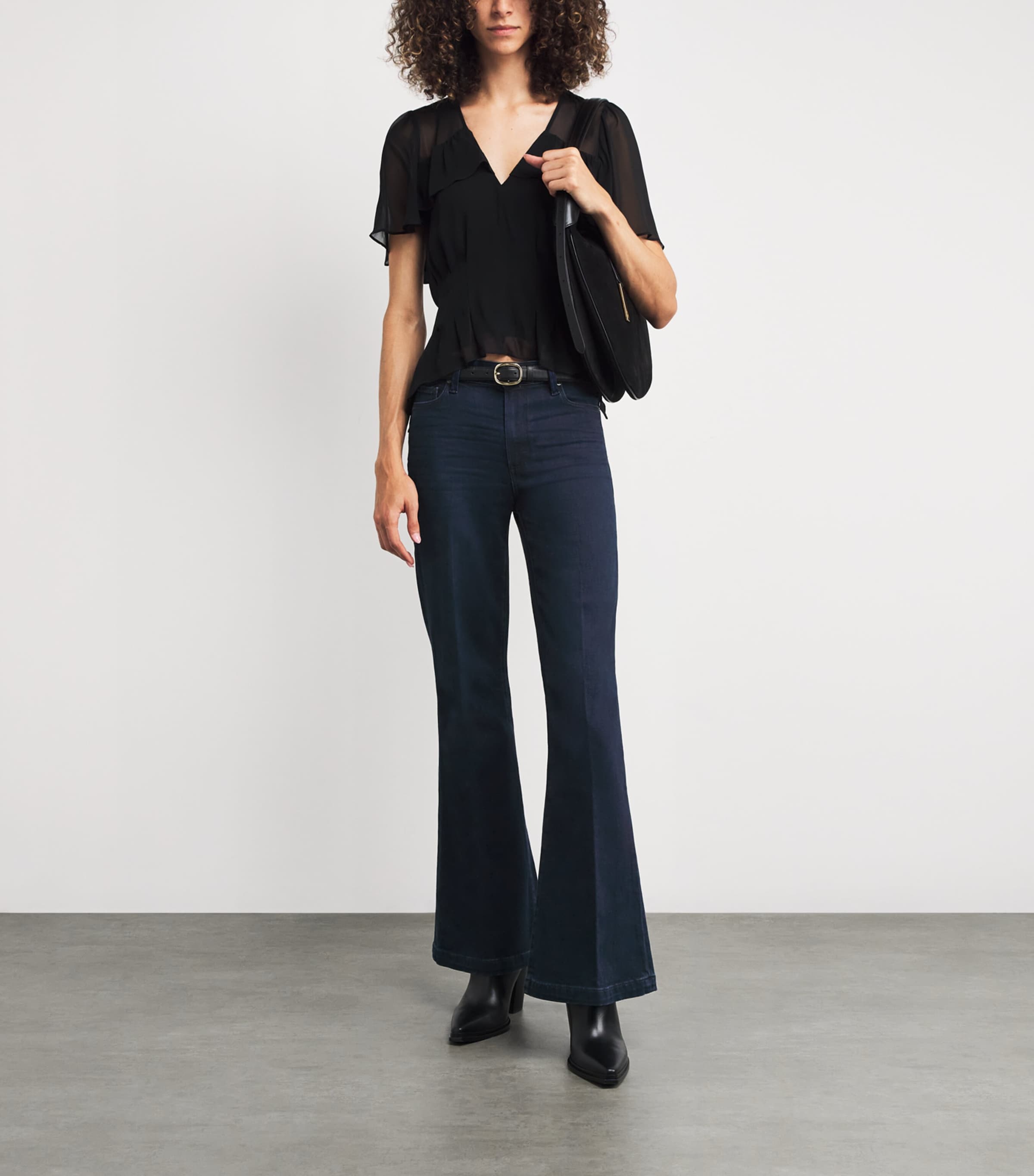 Blue Genevieve Flared Jeans