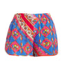 Multi Silk Festa Print Shorts