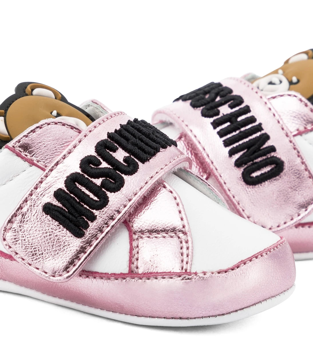 Moschino Kids - Baby leather sneakers