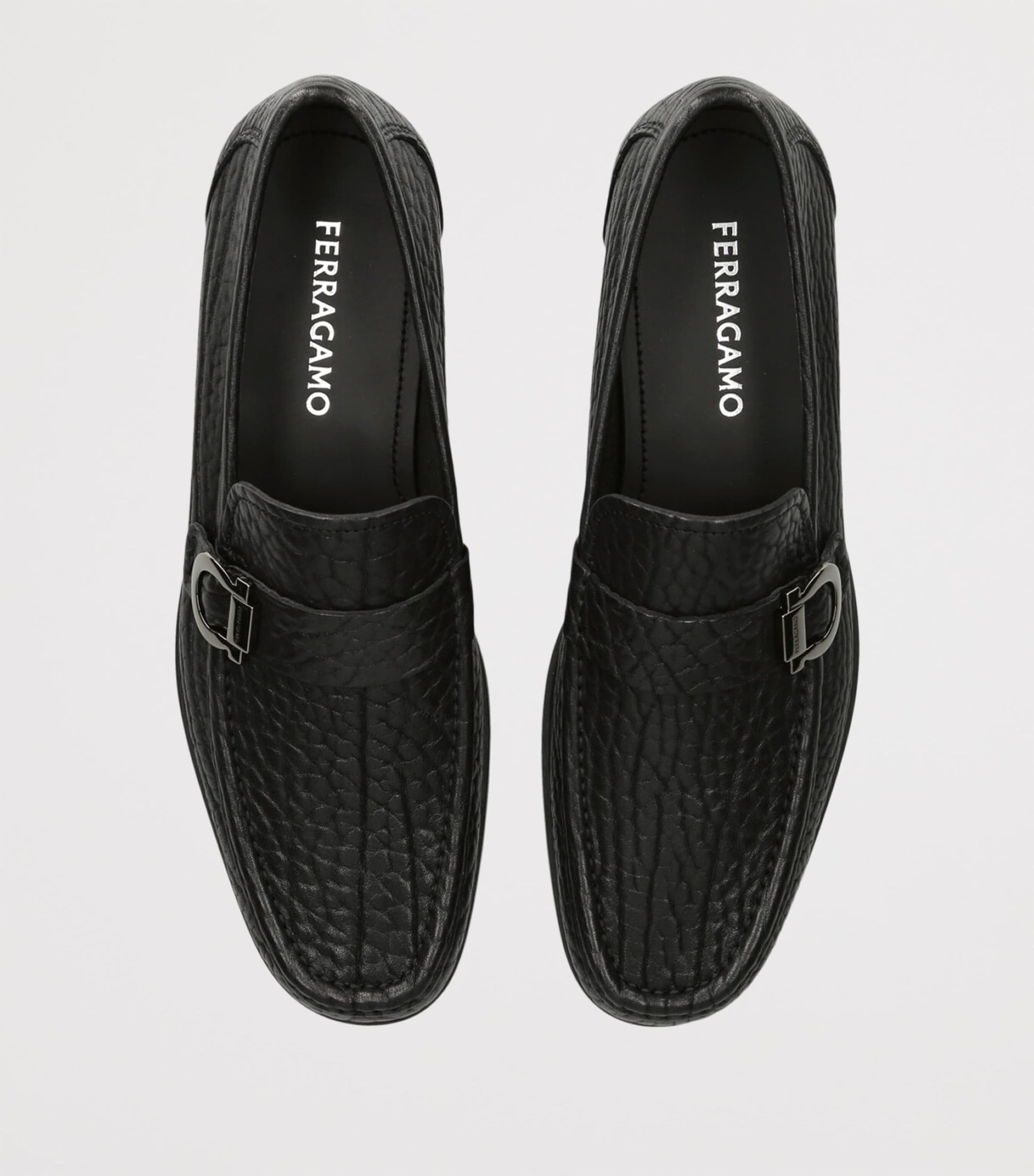 Salvatore Ferragamo Leather Caspian Loafers