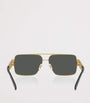 Wire-Frame Rectangular Sunglasses