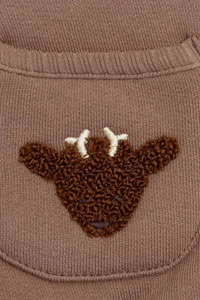 Бебешки памучен суичър Donsje Foppe Sweater Stags