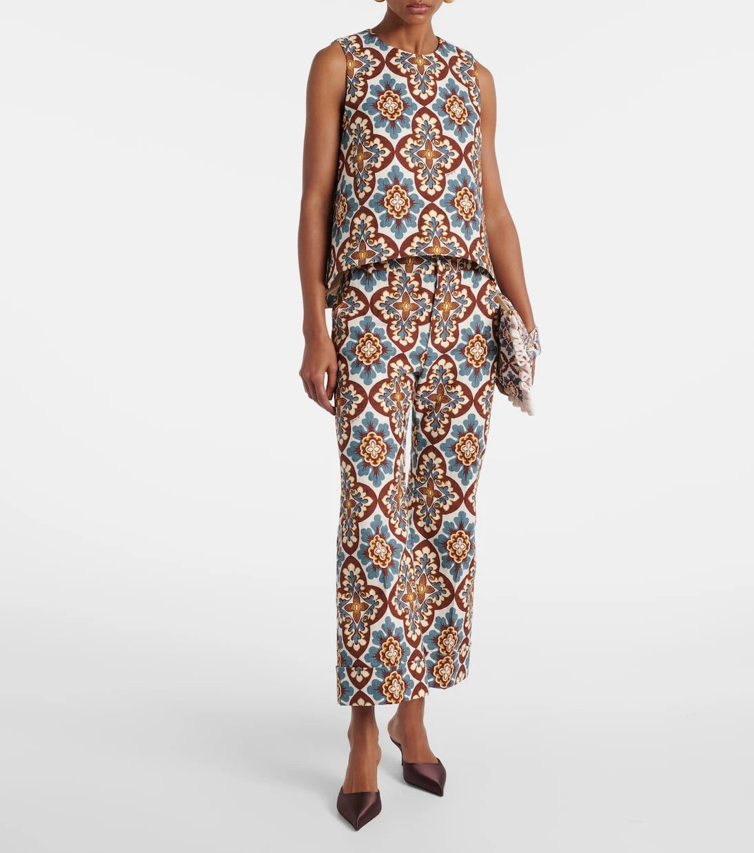 La DoubleJ - La Scala printed cotton top
