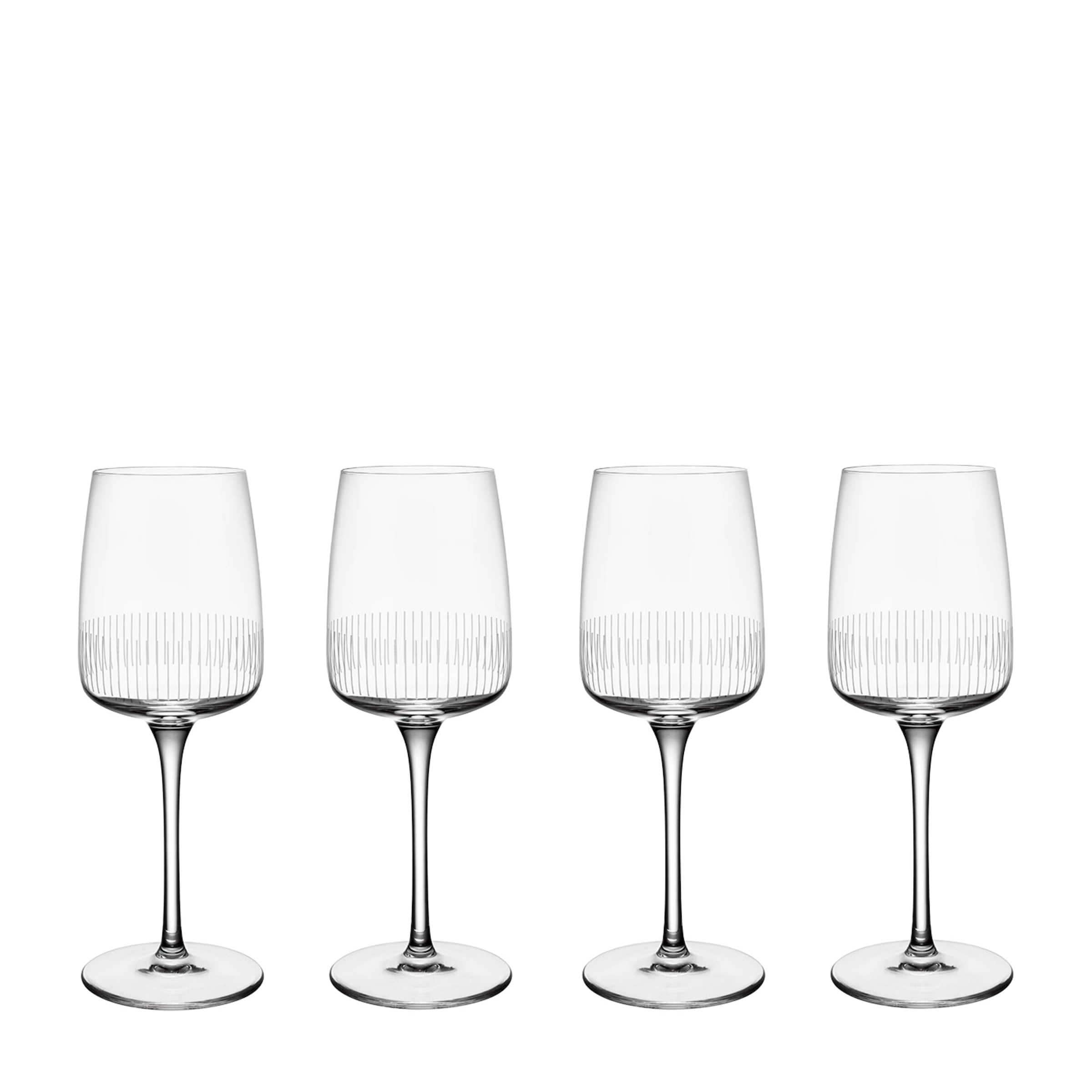 Set of 4 Crystal Afina White Wine Glasses (125ml)