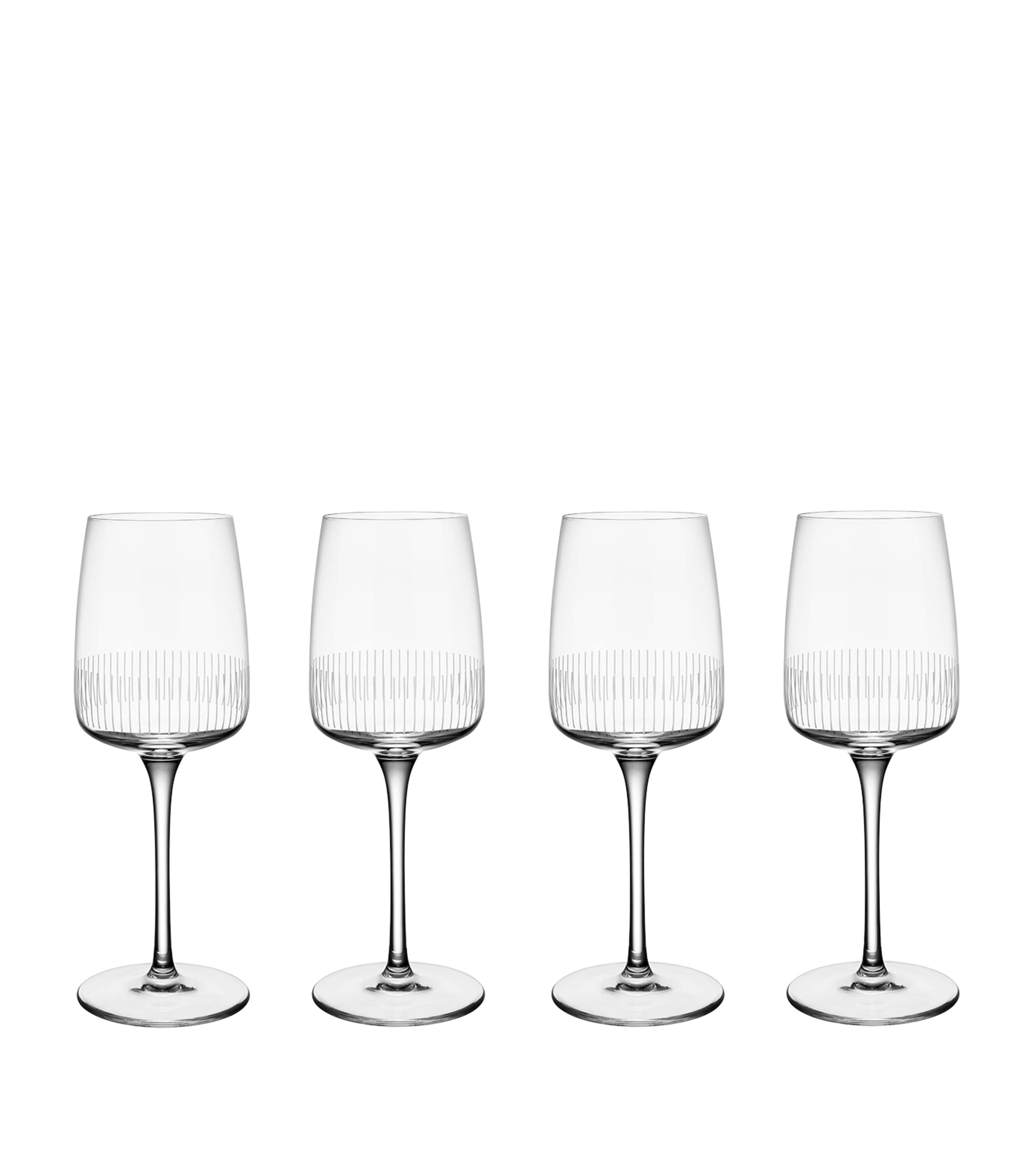 Set of 4 Crystal Afina White Wine Glasses (125ml)
