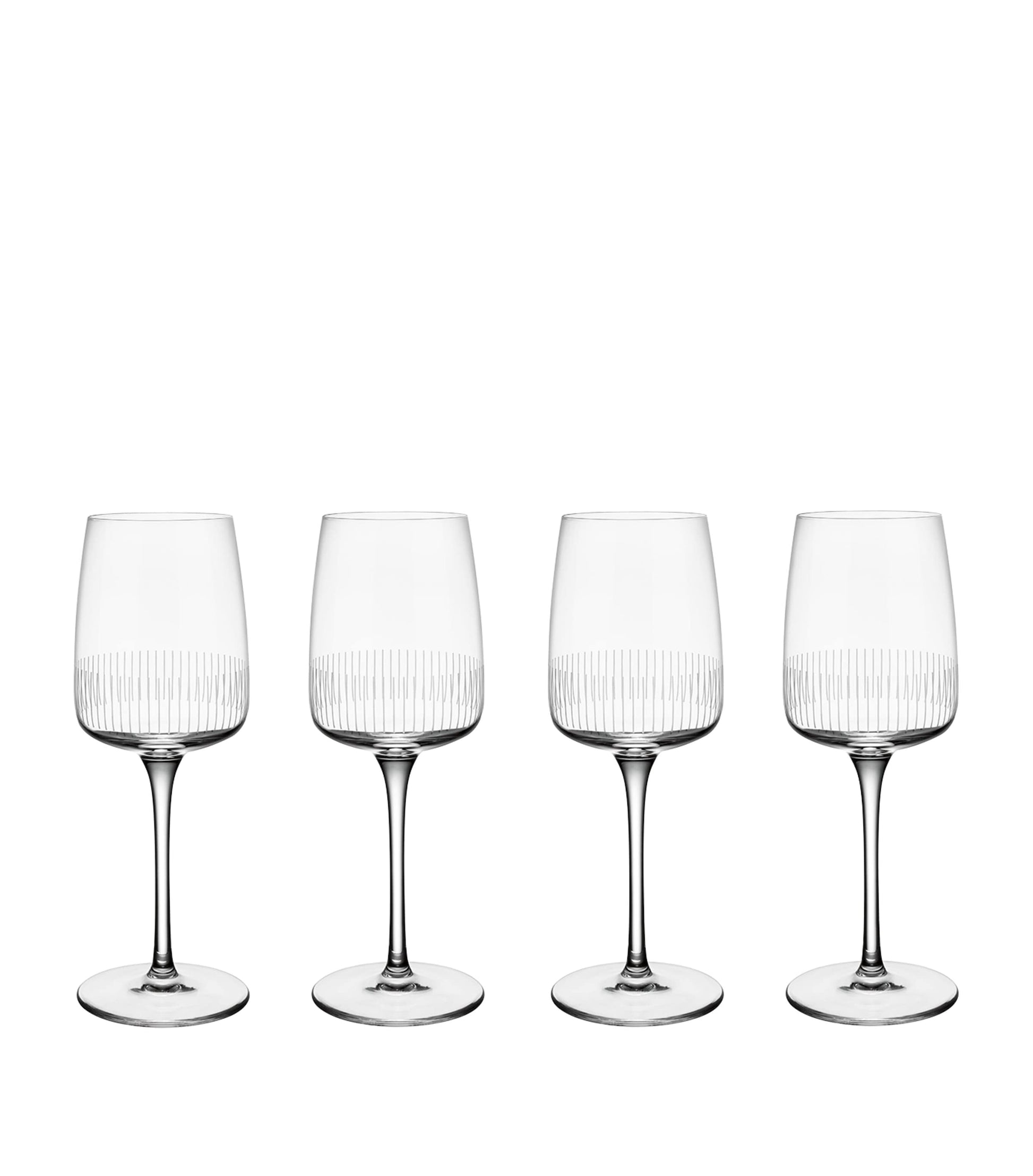Set of 4 Crystal Afina White Wine Glasses (125ml)