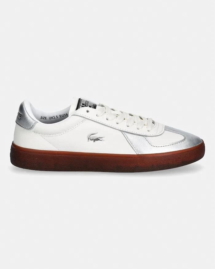 Lacoste Baseshot Pro Sneakers Silver & Gold Pack Deri Spor Ayakkabı