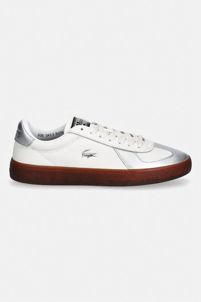 Кожени маратонки Lacoste Baseshot Pro Sneakers Silver & Gold Pack