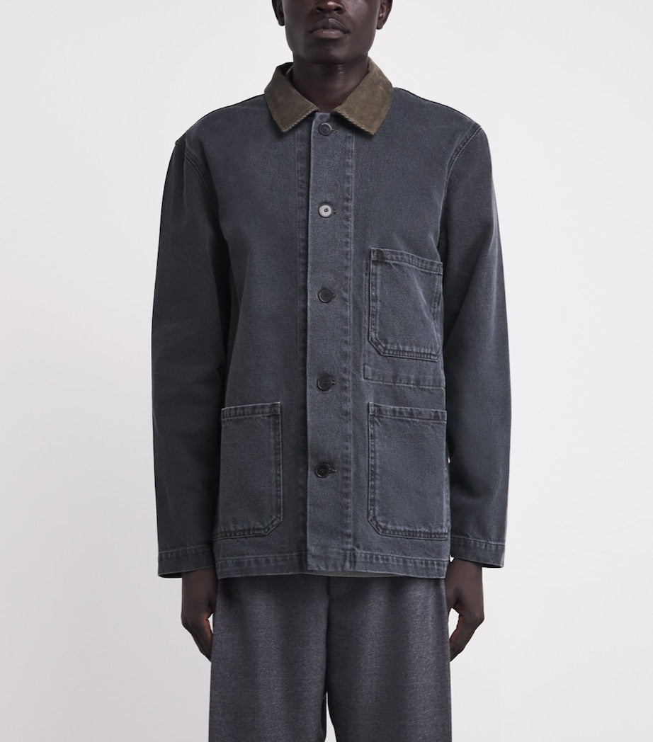 Officine Generale Cotton Corduroy-Collar Carlito Jacket