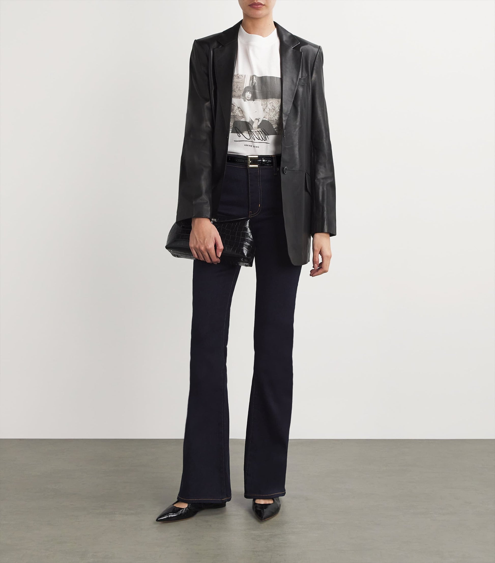 Black Leather Nicola Belt