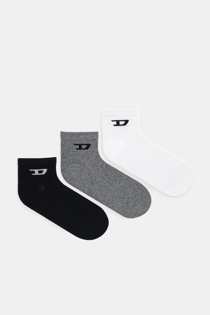 Diesel SKM-D-ANKLE Çorap (3 Çift)