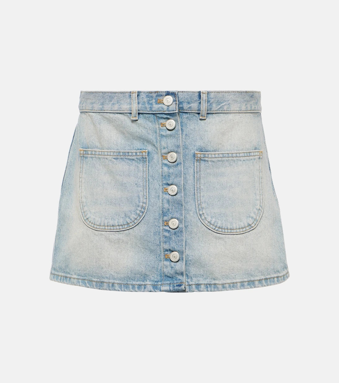 Courrèges - Multiflex denim miniskirt