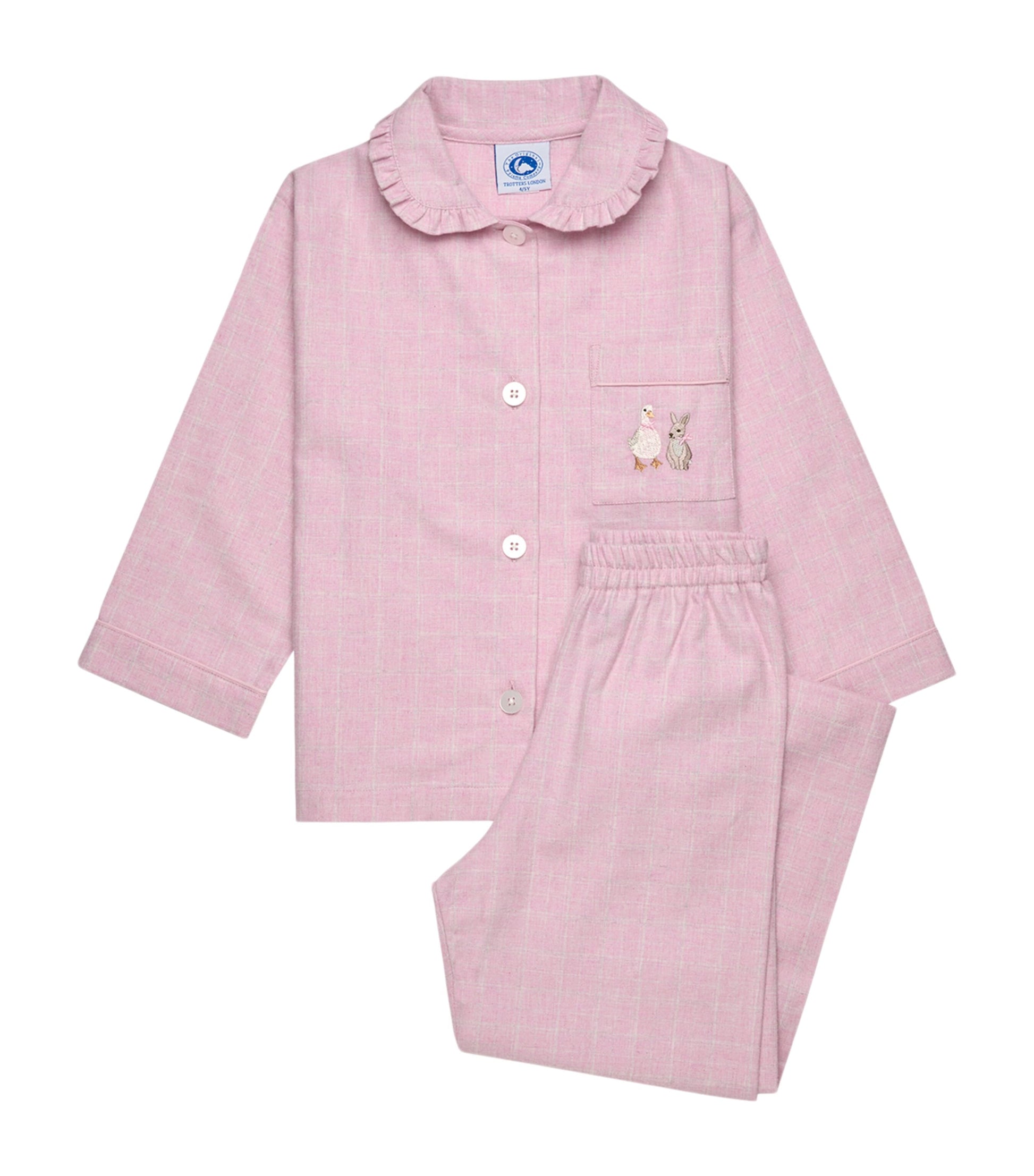 Trotters Cotton Check Duck and Bunny Pyjama Set (2-5 Years)