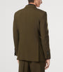 Green Wool-Cashmere-Silk Blazer
