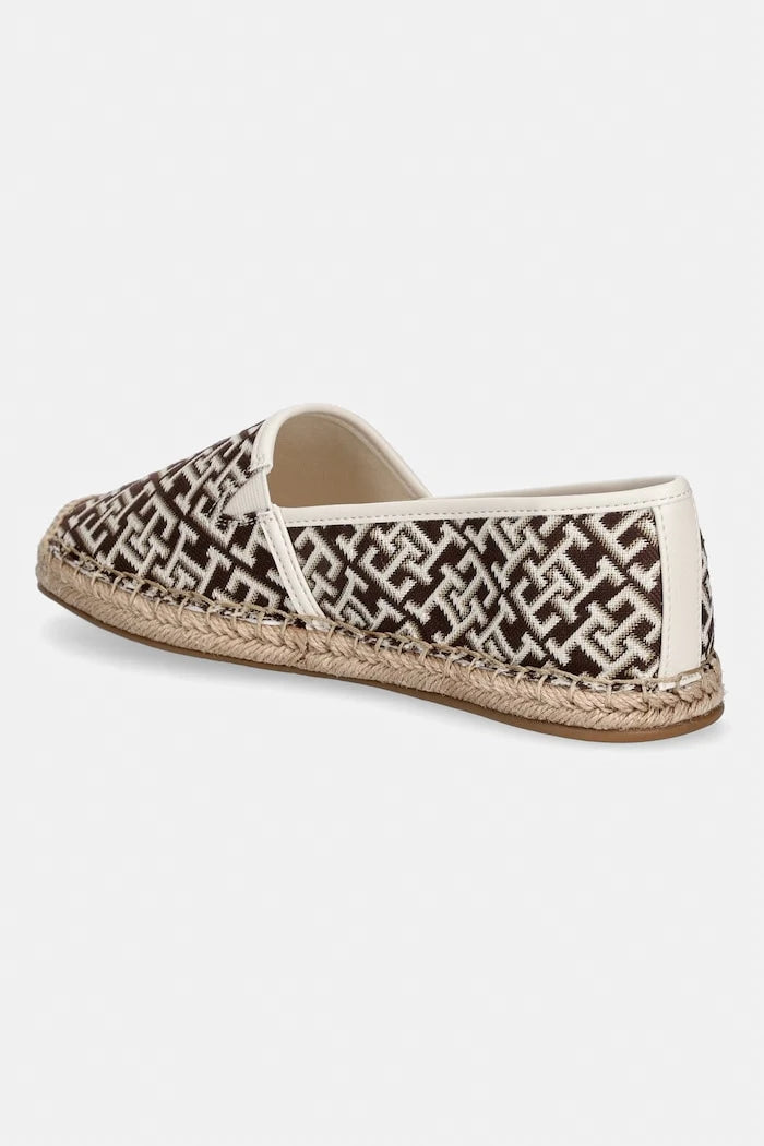 Tommy Hilfiger еспадрили дамски TH MONOGRAM JACQUARD ESPADRILLE