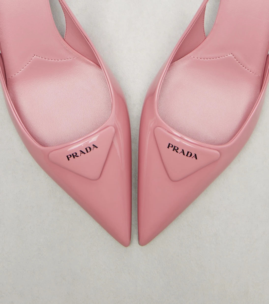 Prada - Patent leather slingback pumps