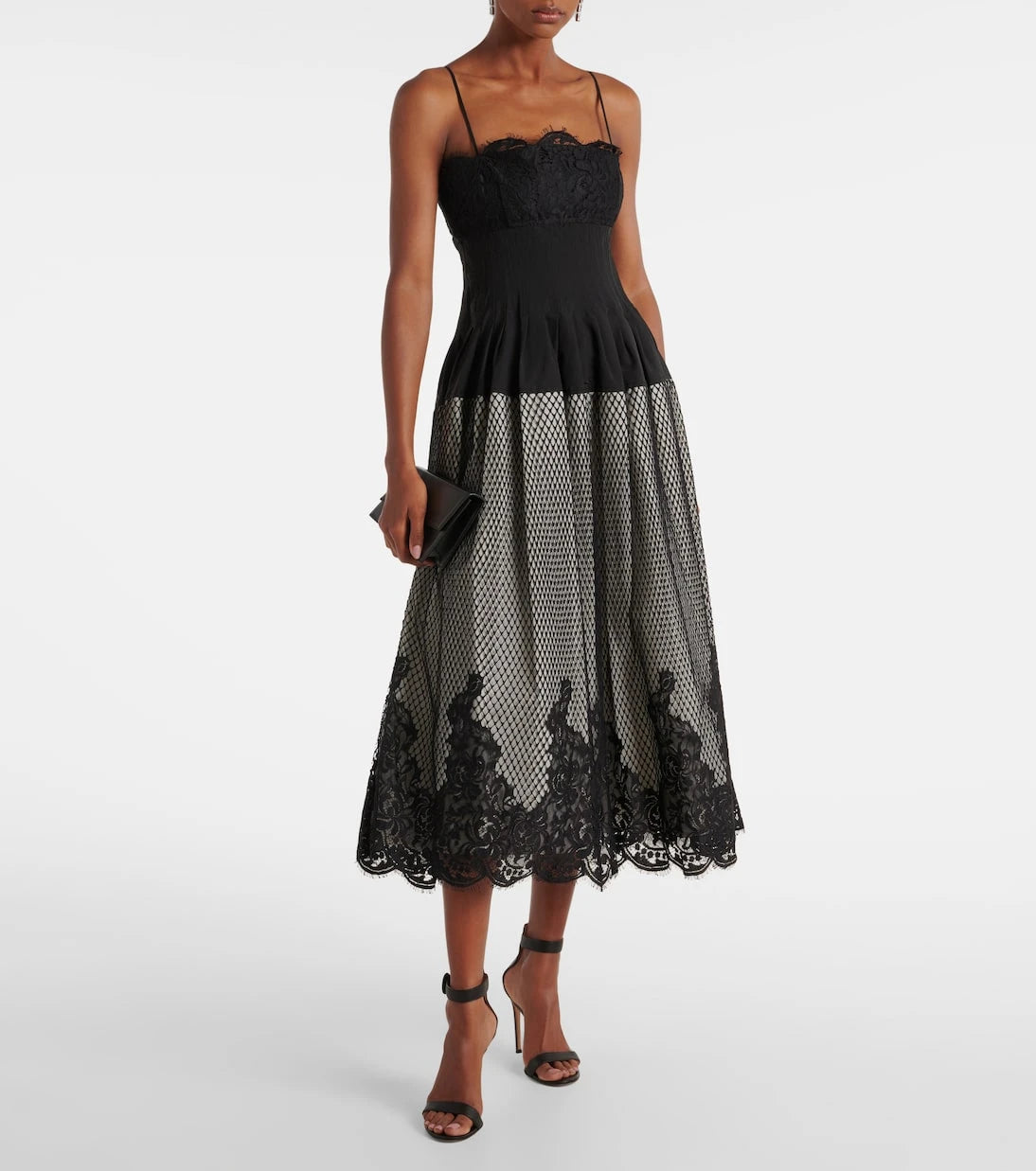 Simkhai - Katelyn cotton-blend lace midi dress