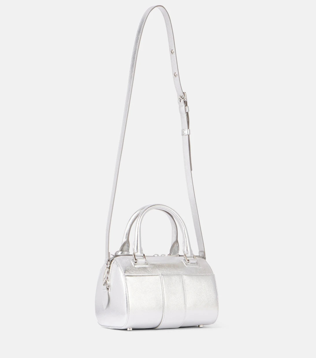 Roger Vivier - Belle Vivier Mini metallic leather tote bag