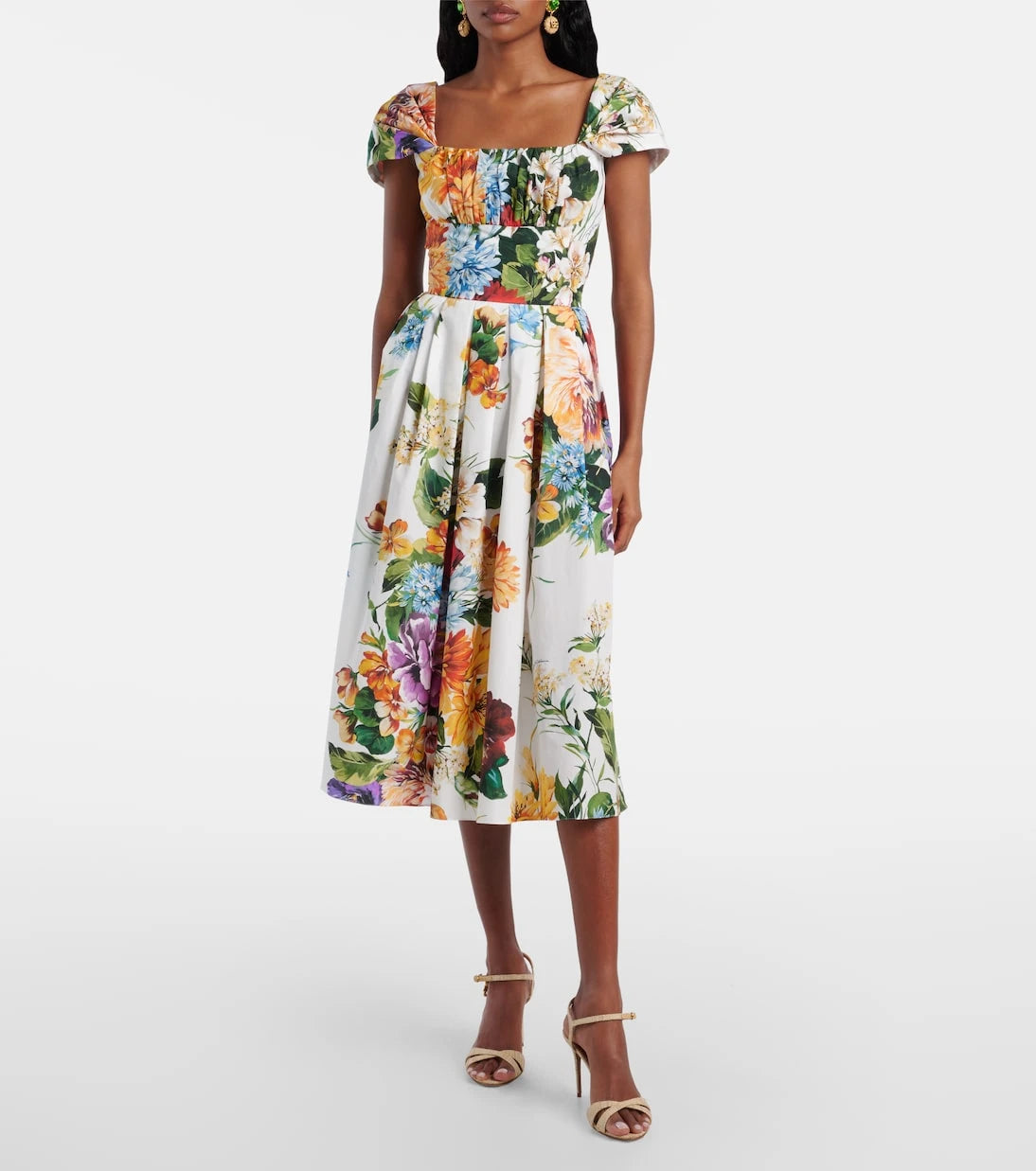 Dolce&Gabbana - Floral cotton midi dress