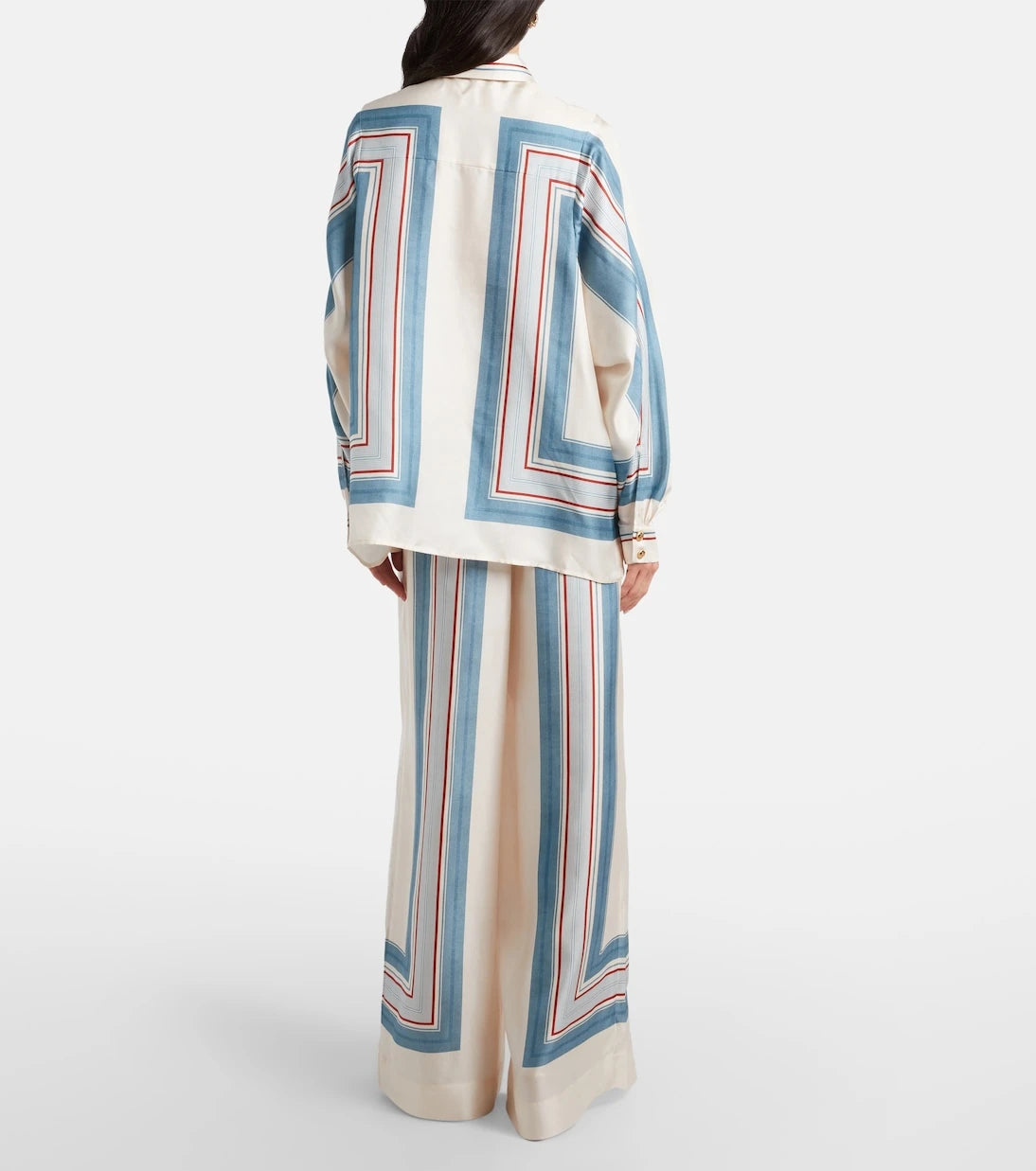 Zimmermann - Striped silk palazzo pants