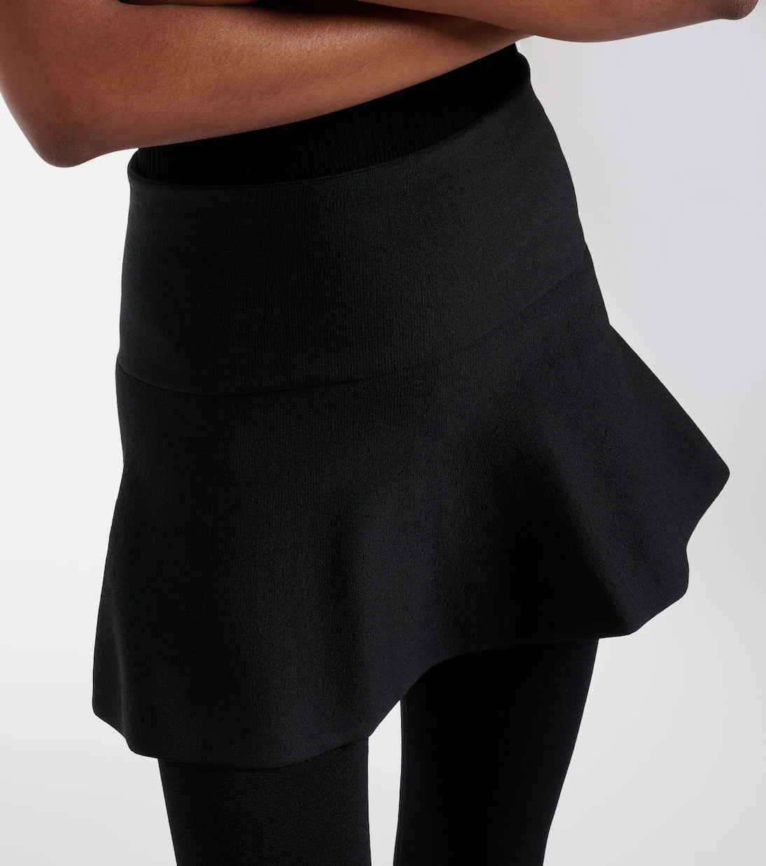 Alaïa - Cropped peplum leggings