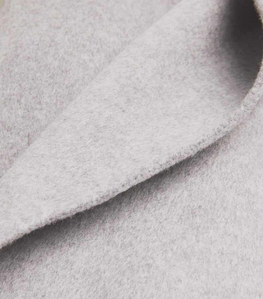 Grey Virgin Wool-Cashmere Coat