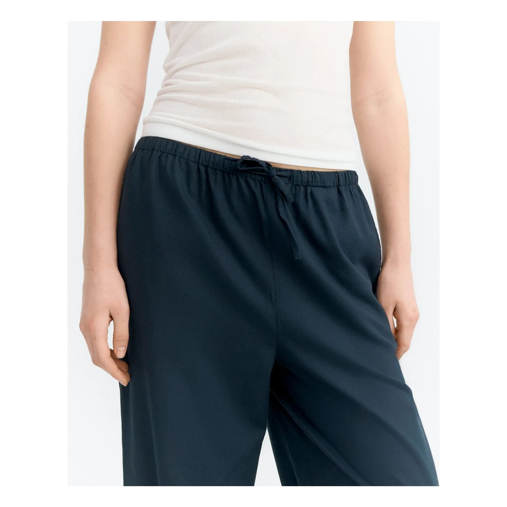 Thinking Mu - Brigitte Fish organic cotton pants | Navy blue