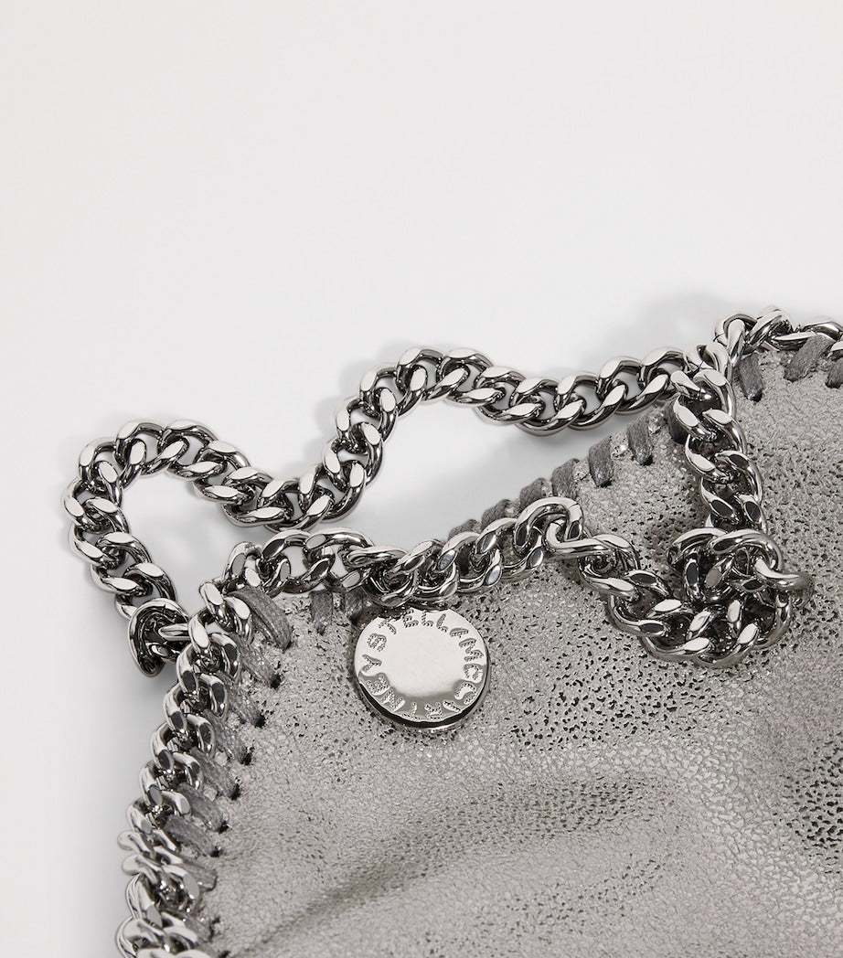 Stella McCartney Grey Tiny Metallic Falabella Tote Bag