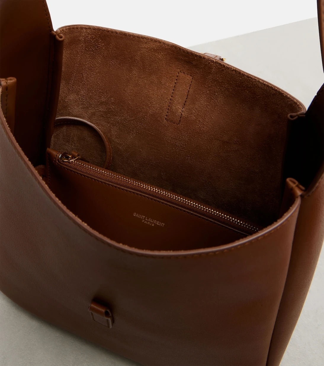 Saint Laurent - Le 5 à 7 Small leather tote bag