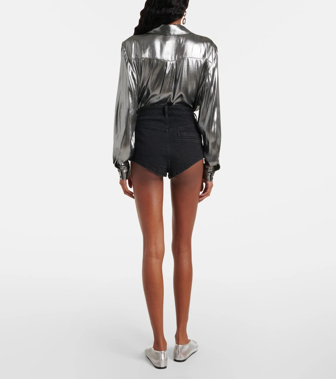 Self-Portrait - Denim shorts