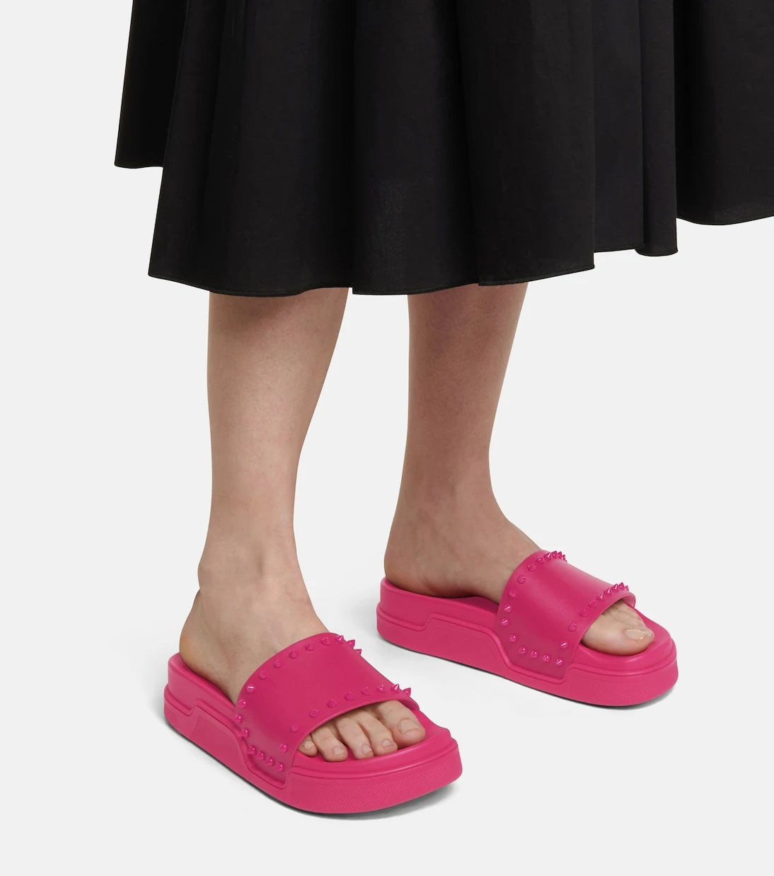Christian Louboutin - Pool Stud embellished slides