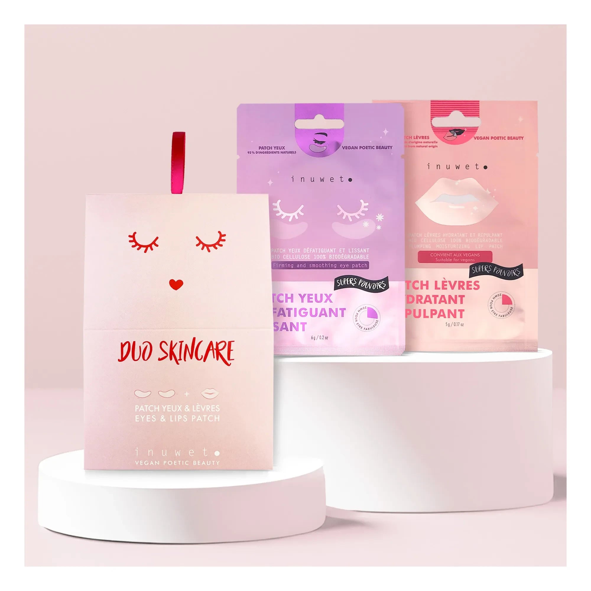 Inuwet - Duo skincare patches for eyes and lips