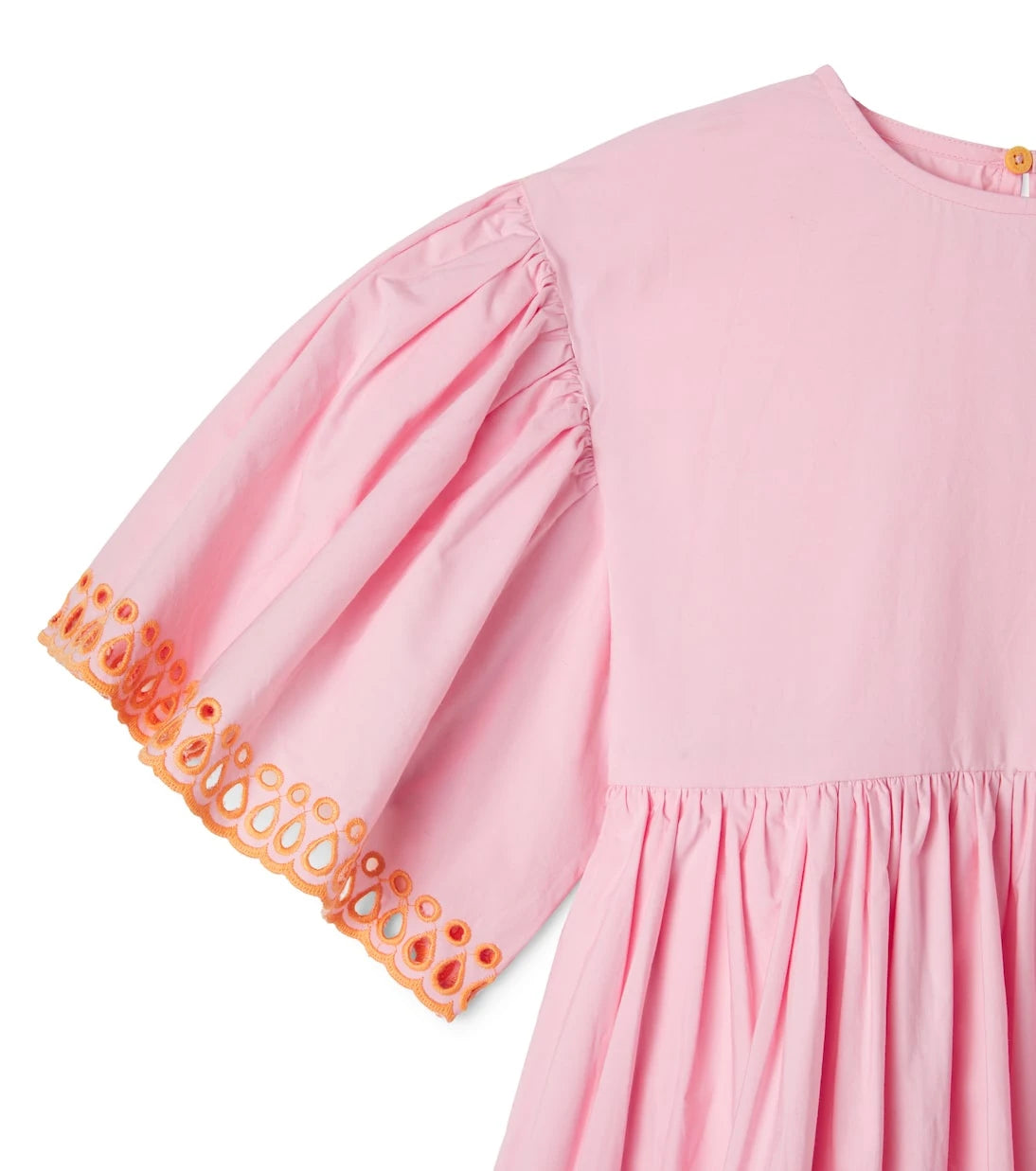 Stella McCartney Kids - فستان من قماش البوبلين القطني المطرز