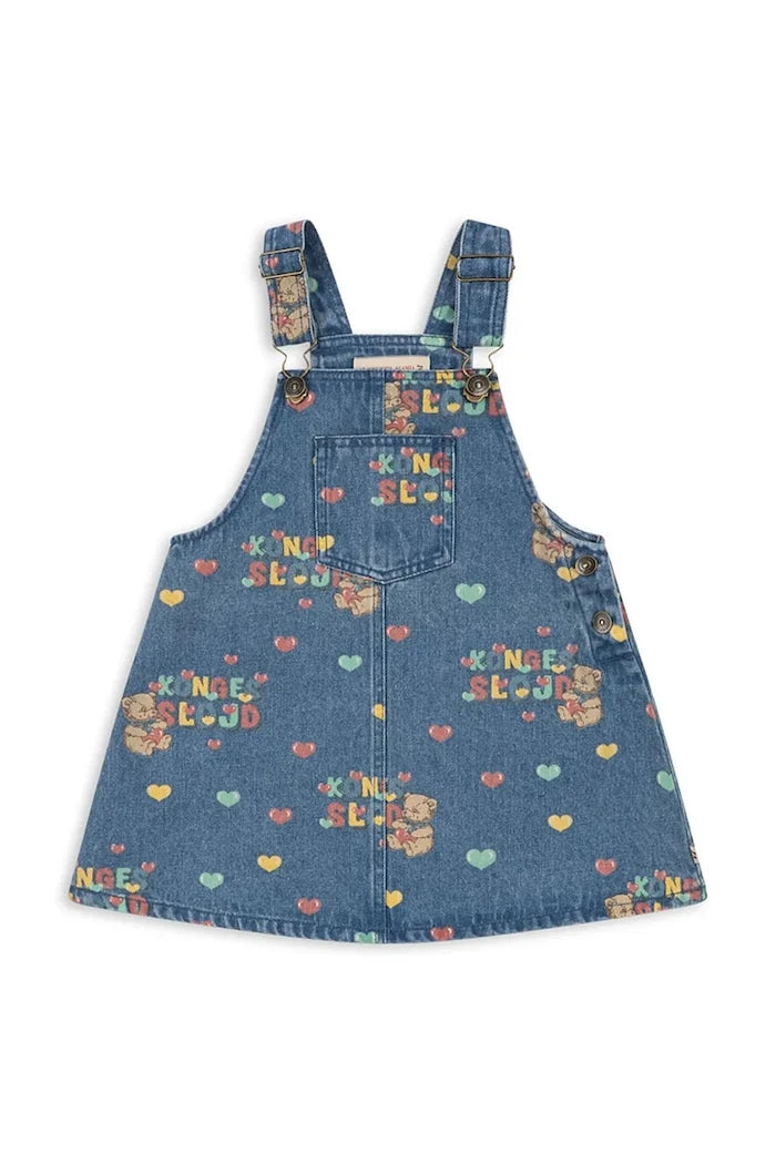 Konges Sløjd денim elbise MAGOT OVERALL DRESS GOTS