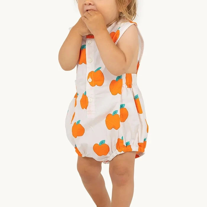 Бебешко боди от памук Tinycottons APPLES WOVEN BODY