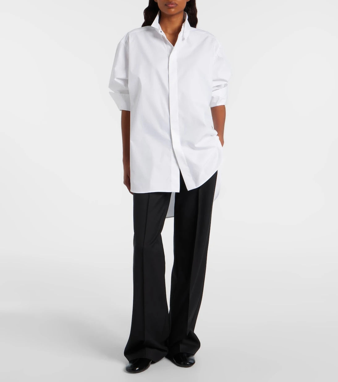 Phoebe Philo - Oversized cotton-blend shirt