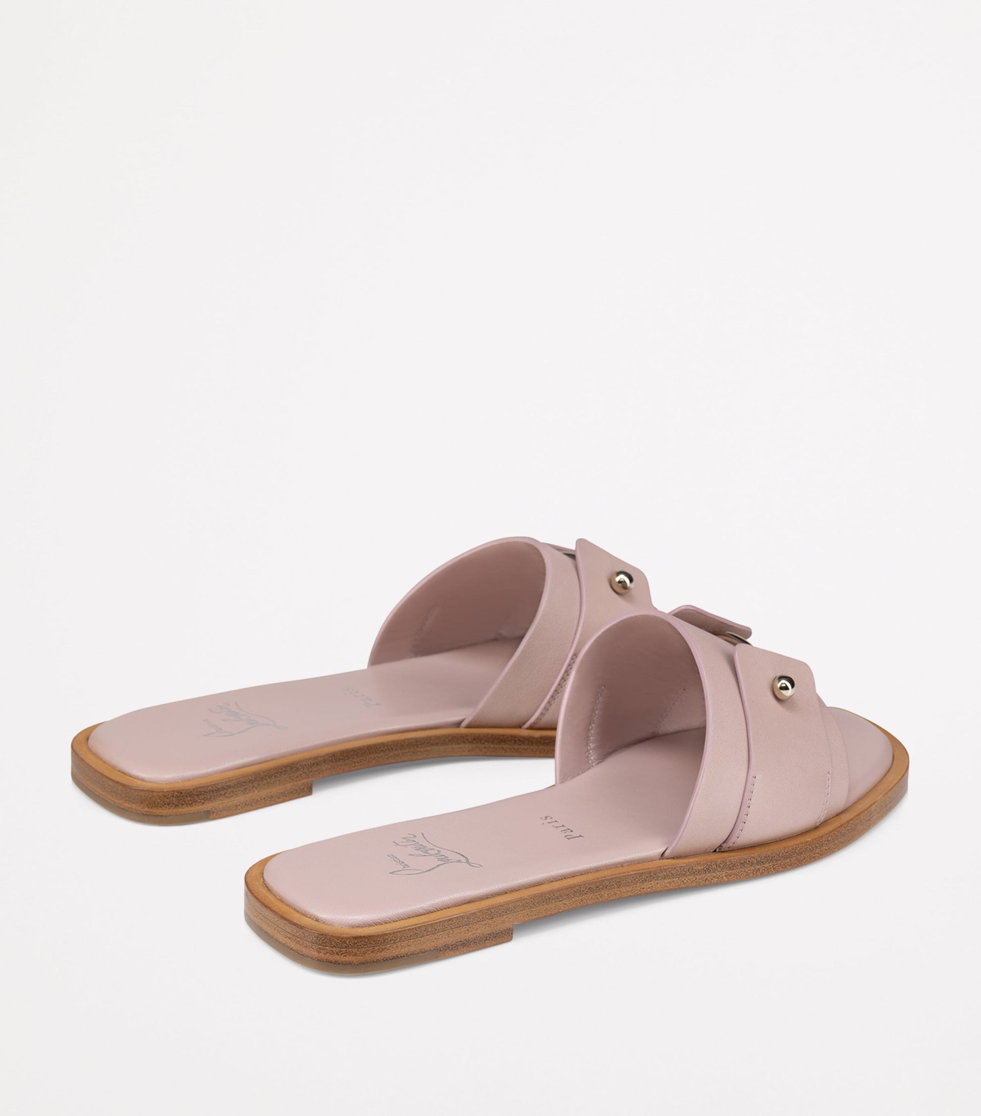 Pink Chambelimule Donna Calf Leather Mules