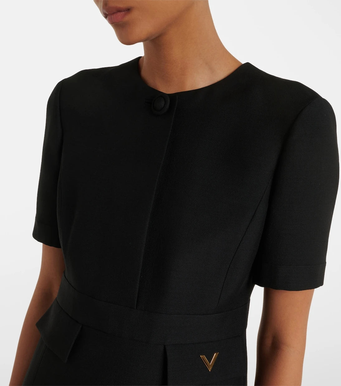 Valentino - Crepe Couture VGold minidress