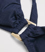 Navy Halterneck Rectangle Bikini Top