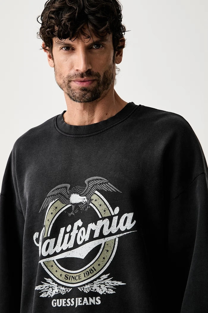Guess Jeans erkek pamuklu sweatshirt