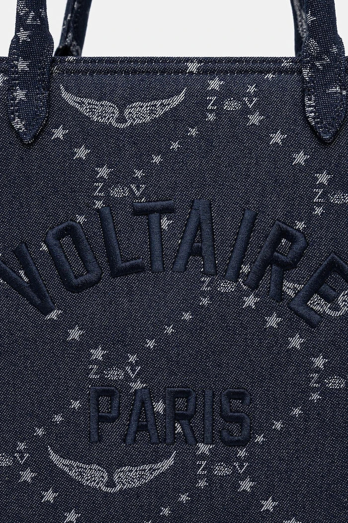 Чанта ZADIG&VOLTAIRE ANGEL TOTE DENIM MONOGRAM