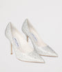 Love 100 Embellished Satin Pumps