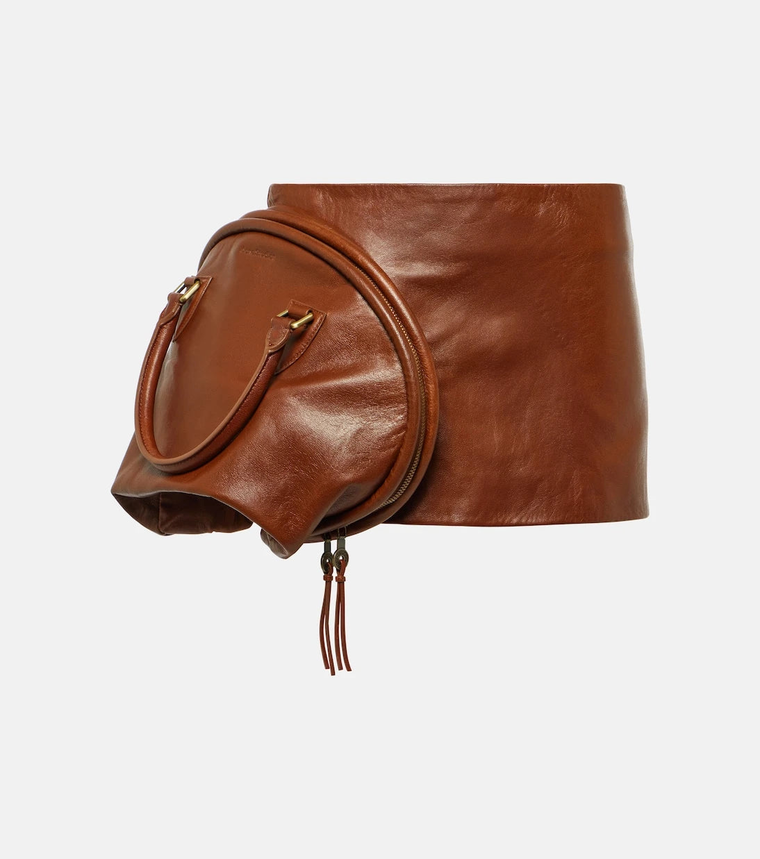 Acne Studios - Low-rise leather miniskirt