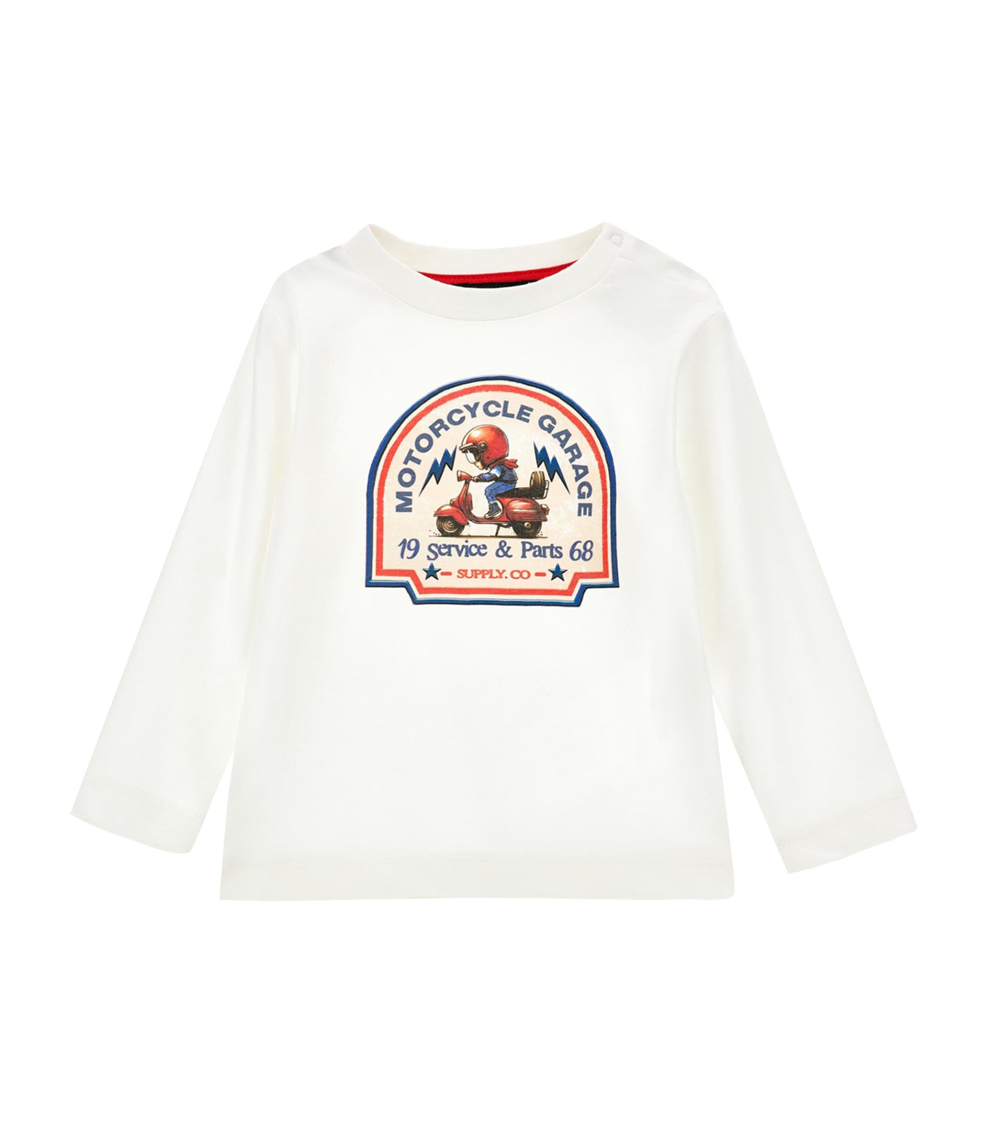 Moped Print Long-Sleeve T-Shirt (6-24 Months)