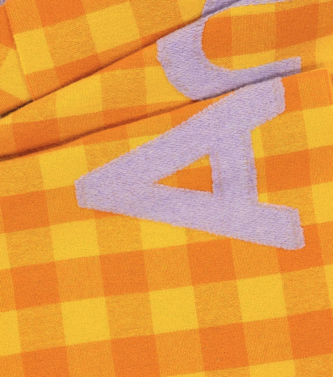 Acne Studios - Logo checked wool-blend scarf