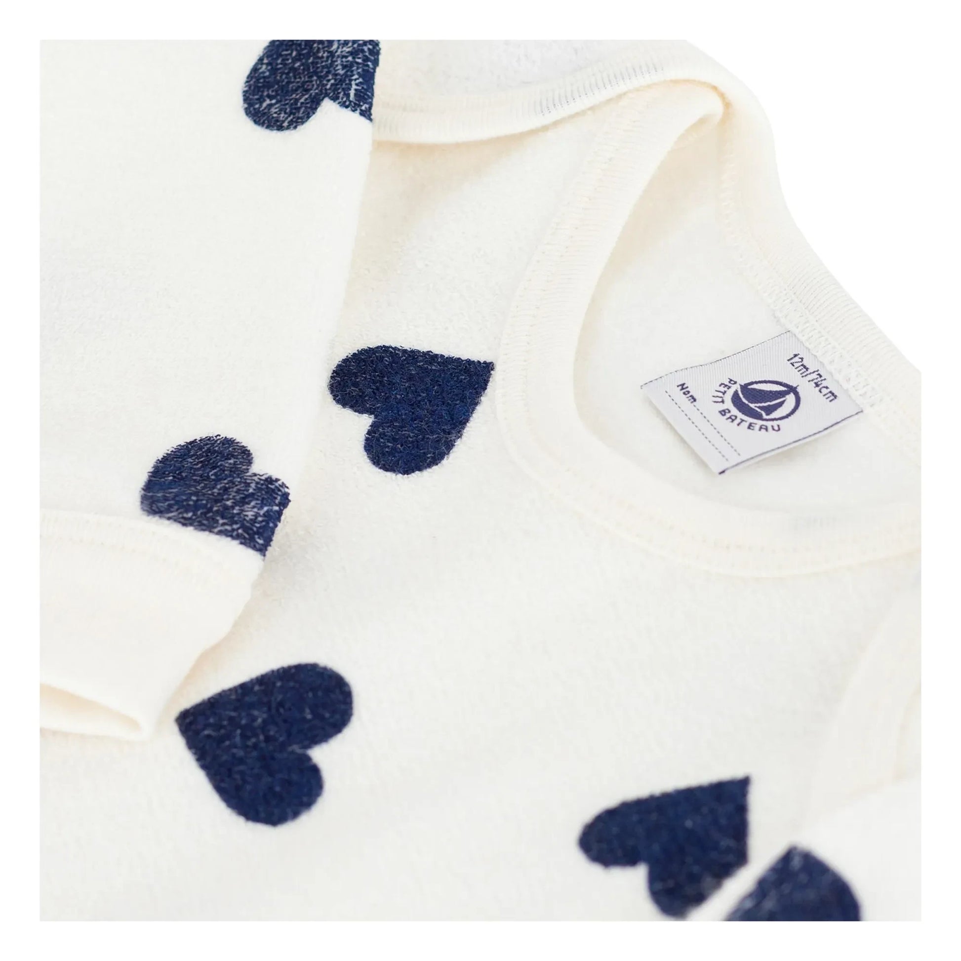 Petit Bateau - Sleep Well Hearts PB pyjamas | Ecru